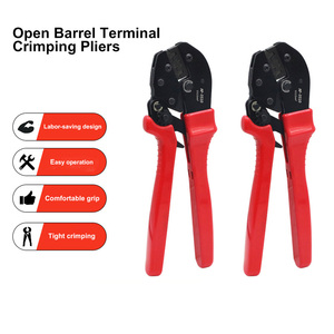 Alicates de crimpado de terminales con trinquete, herramienta de crimpado manual multimedida para terminales preaislados y conectores de cable de cobre abiertos - Product Image 2