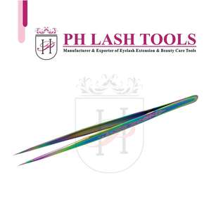 แหนบต่อขนตา,แหนบต่อขนตาสีรุ้งแบบบางตามสั่งแหนบต่อขนตาสเตนเลสสตีลคุณภาพสูง - Product Image 5