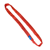 Rouge 5T x 1.5M S.F. Élingue de levage ronde en polyester 7:1 robuste