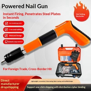 Pistola de grapas mini, pistola de clavos naranja, silenciador para pistola de grapas, pistola de grapas para hormigón, suministro fuerte para comercio exterior - Product Image 1