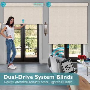 Persianas de ventana enrollables motorizadas <span class=keywords><strong>el</strong></span>éctricas inteligentes de tamaño personalizado con Doble accionamiento - Product Image 2