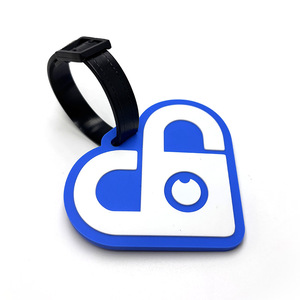 <span class=keywords><strong>Étiquette</strong></span> de <span class=keywords><strong>bagage</strong></span> personnalisée en PVC souple 3D mignonne pour promotion ou cadeau, idéale pour les voyages - Product Image 3