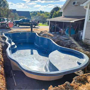 Piscine familiale modulaire préfabriquée en fibre de verre, sur mesure (taille et couleur), pour usage domestique, 16x32 - Product Image 2