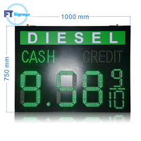 Affichage numérique LED à économie d'énergie IP65, panneau extérieur pour station-service, télécommande pour stations-service