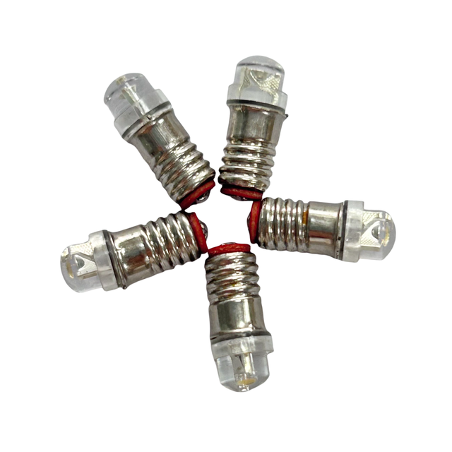 E5.5 LED Threaded Base Warm White Light Bulb 12-24V for H0/N Train Model Lighting DIY Garden Decoration