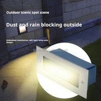 Lumière d'escalier en aluminium LED, applique murale encastrée, indice de protection IP62, 3W/5W, lumière électrique résidentielle pour extérieur, chemin de jardin