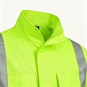 เสื้อแจ็คเก็ตทำงานแบบสะท้อนแสง ป้องกันน้ำ ระบายอากาศได้ดี ผลิตจากโพลีเอสเตอร์ คุณสมบัติป้องกันไฟฟ้าสถิตย์ จัดจำหน่ายโดยโรงงาน - Product Image 2