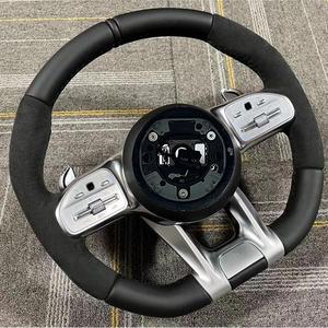 Volant en cuir Alcantara personnalisé pour Mercedes Benz W204 W205 W207 W211 W212 W213 W221 W222 GLS AMG - Product Image 6