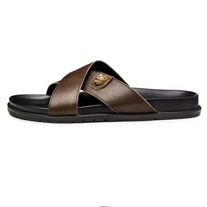 <span class=keywords><strong>Sandales</strong></span> arabes pour hommes Xinzirain en <span class=keywords><strong>cuir</strong></span> véritable personnalisées, antidérapantes, à lanières croisées, style Gulf - Product Image 5