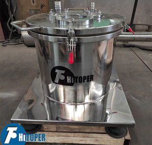 Máquina de procesamiento de verduras, centrífuga de deshidratación de cebolla, separador de tambor de descarga manual con cubierta superior - Product Image 2