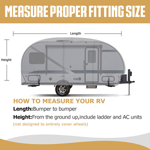 Easezone Polyester <strong>Waterproof</strong> Camper Trailer <strong>Cover</strong> UV Resistant Motorhome RV <strong>Cover</strong> - Product Image 4