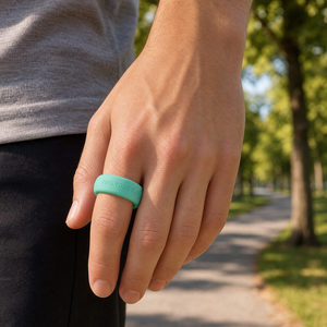 เคสซิลิโคน Oura Ring 5/4 Galaxy Ring RingConn Ultrahuman แบบนูนลายสีน้ำเงินมิดไนท์ สำหรับป้องกันแหวนอัจฉริยะ พร้อมสลักข้อความตามสั่ง - Product Image 5