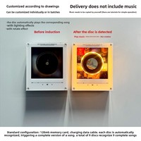 Veilleuse rotative magnétique pour réfrigérateur, Jukebox à induction NFC, Lecteur d'album créatif, Autocollant magnétique pour réfrigérateur