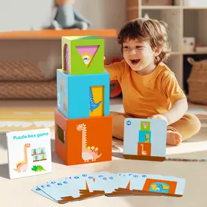 5 Activity Stackers Number Blocks Counting Nesting Boxes Puzzle Games Stacking Montessori Toys Gifts For Babies Boys Girls