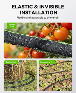 <span class=keywords><strong>Tubo</strong></span> <span class=keywords><strong>Irrigazione</strong></span> a Goccia in Gomma da 7,6 m (25FT) per Risparmio Idrico del 80% - Leggero, per Giardino, Prato, <span class=keywords><strong>Orto</strong></span>, Fiori e Frutteto - Product Image 4
