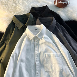 Maglia Intima da Uomo in Puro Cotone Stile Giapponese con Perline, Manica Lunga, Casual Americano, per Stratificazione, Primavera/Autunno - Product Image 3