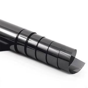 車の窓フィルム色安定した自動車用ナノセラミックブラックソーラーチタンティントフィルムプライバシーフィルムVLT5% - Product Image 1