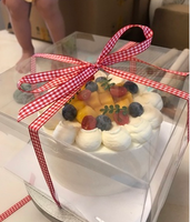 Boîte à gâteau transparente carrée haute pour animaux de compagnie, mariage, anniversaire, fête, cadeau
