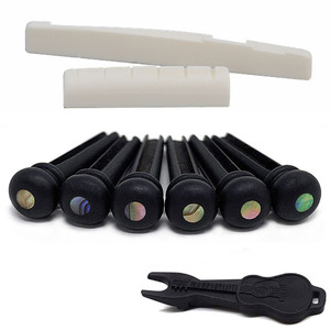 Directo de fábrica 6 uds pasadores de puente de ébano de guitarra para guitarra acústica <span class=keywords><strong>Taylor</strong></span> 6 uds pasadores de puente precio al por mayor - Product Image 1