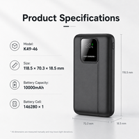 Cargador Promocional de 10000 mAh, Batería Externa de 10000 mAh, Personalización de Marca, Venta al por Mayor de Fábrica para Eventos al Aire Libre, CE FCC RoHS KC