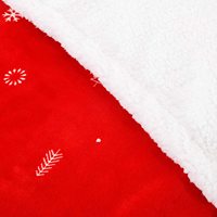 100% Polyester luxe imprimé tricoté flou chaud en peluche Sherpa polaire jeter couverture pleine taille en gros vacances de noël