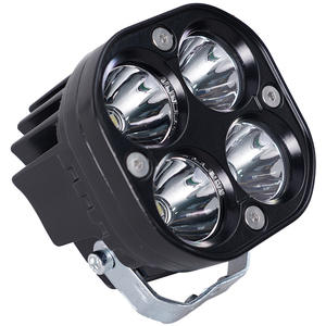 Phare de travail LED carré compact pour moto et véhicule électrique, motif trèfle à quatre feuilles - Product Image 1