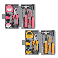 Lanceforce LF-HT-382 Manual Household Hardware Combination Tool Set Hard Case Carbon Steel Hand-Powered for Home Use
