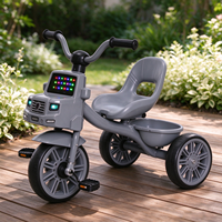Vélo et tricycle pour enfants de 1 à 6 ans, en plastique, avec éclairage et musique, vélo à pédales pour garçons et filles