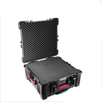 Valise de transport robuste en plastique étanche IP67 avec roulettes et poignée de traction, boîte à outils de protection pour le transport aérien
