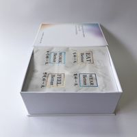 Boîte cadeau rigide en carton magnétique en forme de livre avec logo personnalisé de luxe pour bijoux et cosmétiques, impression élégante CMYK