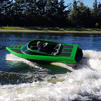 Bateau à réaction en aluminium OEM 4 places avec moteur in-bord pour la course fluviale et la pêche professionnelle