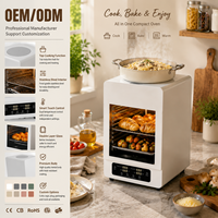 Four à convection multifonctionnel de comptoir avec commande numérique et fonction de maintien au chaud pour la maison, l'extérieur et l'hôtellerie