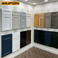 Prix d'usine Armoire Shaker blanche avec îlot Ensemble de meubles sur mesure Armoires de cuisine RTA en bois massif prêtes à assembler