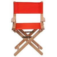 Acclamé Nom Personnalisé Maquillage En Bois Toile Directeur Chaise Portable Pliable Enfants Chaise De Jardin Petit quantité minimale de commande Options Colorées