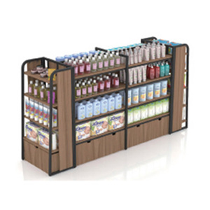 Nhà Máy Tùy Chỉnh Sử Dụng Siêu Thị Gondola Kệ Cửa Hàng Bán Lẻ Kệ Kim Loại Hiển Thị Kệ Hàng Tạp Hóa Giá - Product Image 5