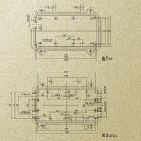 Amplificateur extérieur CATV résistant aux pulvérisations IP66, boîtier en alliage d'aluminium personnalisé pour instruments et boîtiers électroniques