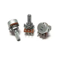 ALPS RK16 Single Linked Type WTH148 Potentiomètre 3 broches B10K B50K B100K 103 503 104 Longueur de la poignée 20mm Résistance réglable