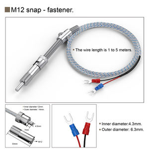 <span class=keywords><strong>Sonde</strong></span> de capteur 0-600 ℃ K J PT100 fixe ou intégrée pour applications industrielles Thermocouple fileté M6 - Product Image 4