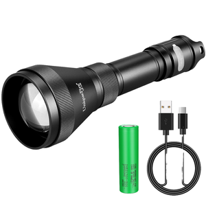 Pour UnioueFire UF-<span class=keywords><strong>H5</strong></span> 50mm PMMA lentille infrarouge LED torche pour chasse Vision nocturne VCSEL Laser <span class=keywords><strong>Zoom</strong></span> gradateur USB-C alliage d'aluminium - Product Image 4