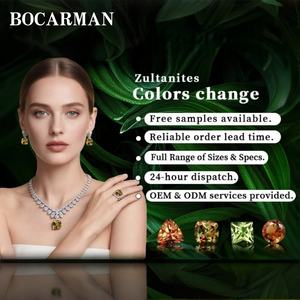 Piedras Sueltas de Sultanita Sintética que Cambian de Color de la Marca BOCARMAN, Forma Triangular, Gemas para Joyerí<span class=keywords><strong>a</strong></span>, Venta al por Mayor de Fábrica China - Product Image 3