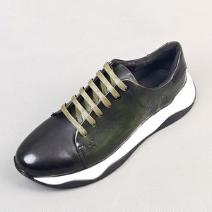 Chaussures en cuir haut de gamme pour hommes, style business décontracté, en cuir de vachette pleine fleur, respirantes, imperméables, à lacets, pour le bureau et la carrière - Product Image 6