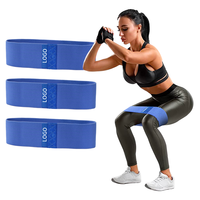 Lot de bandes de résistance élastiques en latex durables pour fitness, avec logo personnalisé, pour adultes