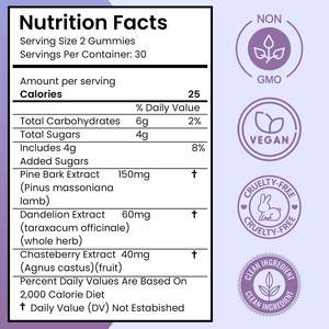 Gummies de vitamines PMS de qualité supérieure, pectine, soulage le stress, les sautes d'humeur, gummies pour femmes, favorise l'équilibre hormonal, gummies PMS - Product Image 2