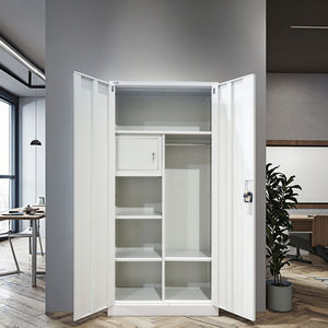 2 двери отдельно стоящий шкаф из нержавеющей стали для квартиры, спальни, офиса, дома, школы, тренажерного зала - Product Image 3