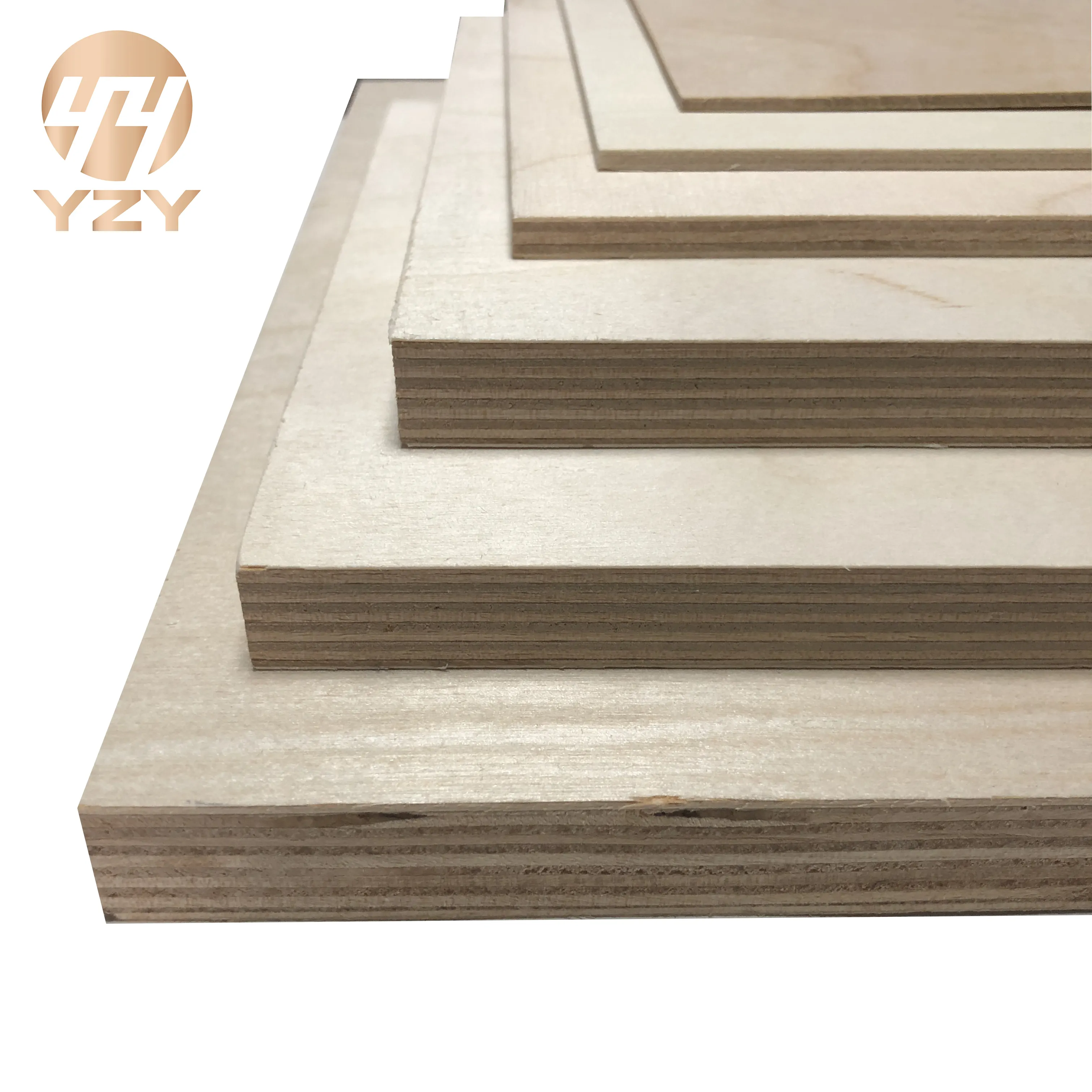 Customized thickness & size 3-40 mm sanded birch plywood sheet for furniture