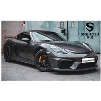Auto corps systèmes pour Porsche Cayman 718 982 16-21 à GTS avant pare-chocs avant et arrière à lèvres tuyaux d'échappement spoiler feu arrière