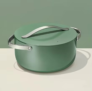 Luxurious 7-Piece Nonstick Stainless Steel <b>Cookware</b> Set Modern Home Cooking Pots Pans Lid Gas Induction Stove Compatible - Product Image 4