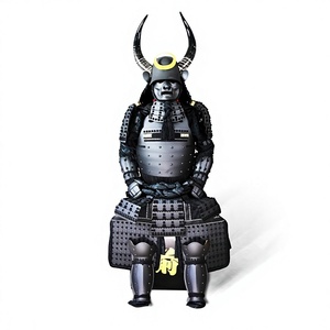 Vente directe d'usine, armure de samouraï, portée par des personnes réelles, style grand taureau noir, décoration pour restaurant de <span class=keywords><strong>sushi</strong></span> - Product Image 1