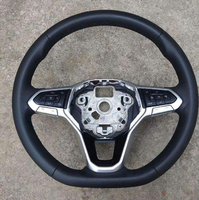 Volant de voiture pour Volkswagen VW Tiguan Polo Golf 7 Passat, volant en cuir