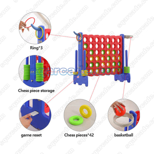 Jeu de <span class=keywords><strong>Puissance</strong></span> <span class=keywords><strong>4</strong></span> <span class=keywords><strong>Géant</strong></span> Interactif pour Enfants, Grand Format pour <span class=keywords><strong>4</strong></span> à la Suite, Extérieur et Intérieur, Idéal pour Jardins, Activités et Carnavals - Product Image 6